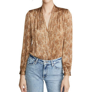 NWT PAIGE Snakeskin Sevilla Bodysuit